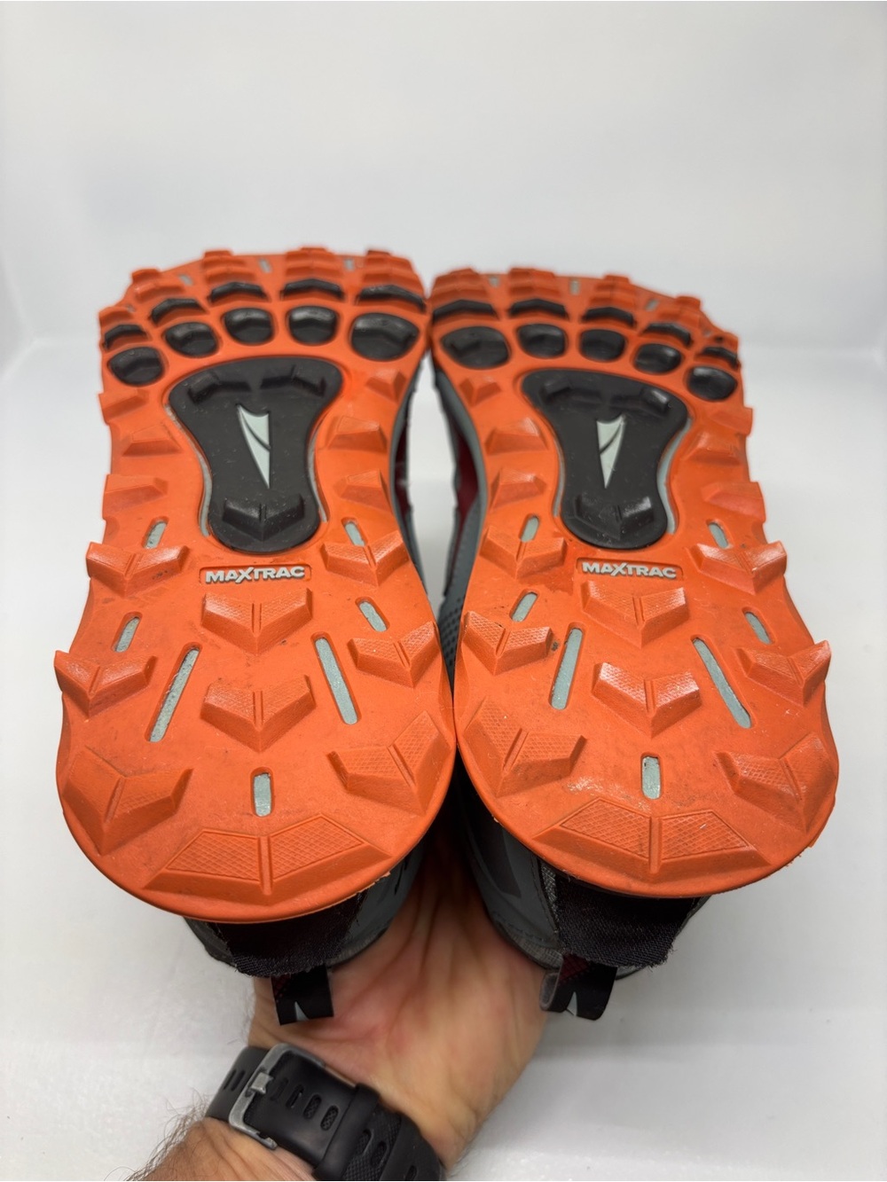 Altra Lone Peak 5 Trail Running Shoes Gray Orange Men’s US 9 Zero Drop - Picture 13 of 16